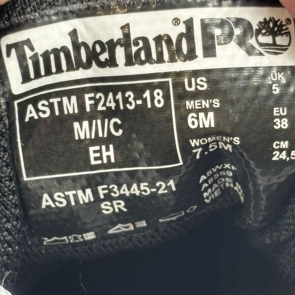 Timberland Mens BERKLEY Blue Comp Safety Toe Sz 6 Medium (D) Sneaker Work - Picture 8 of 9